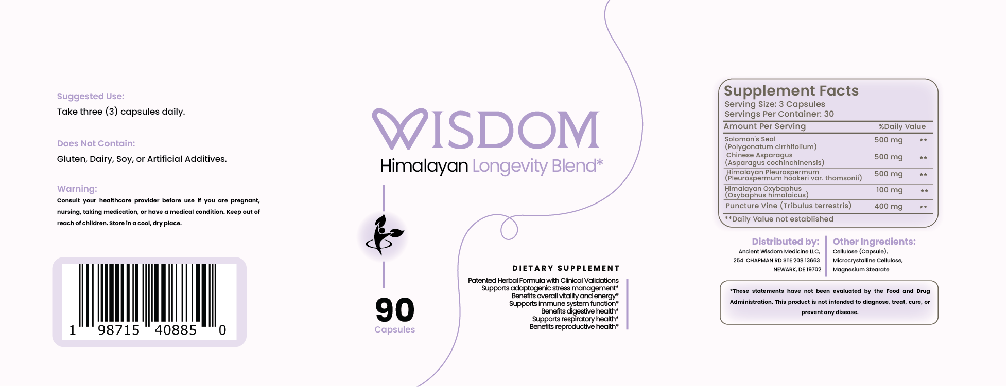 Wisdom Himalayan Longevity Blend - Supports Longevity and Boosts Vitality